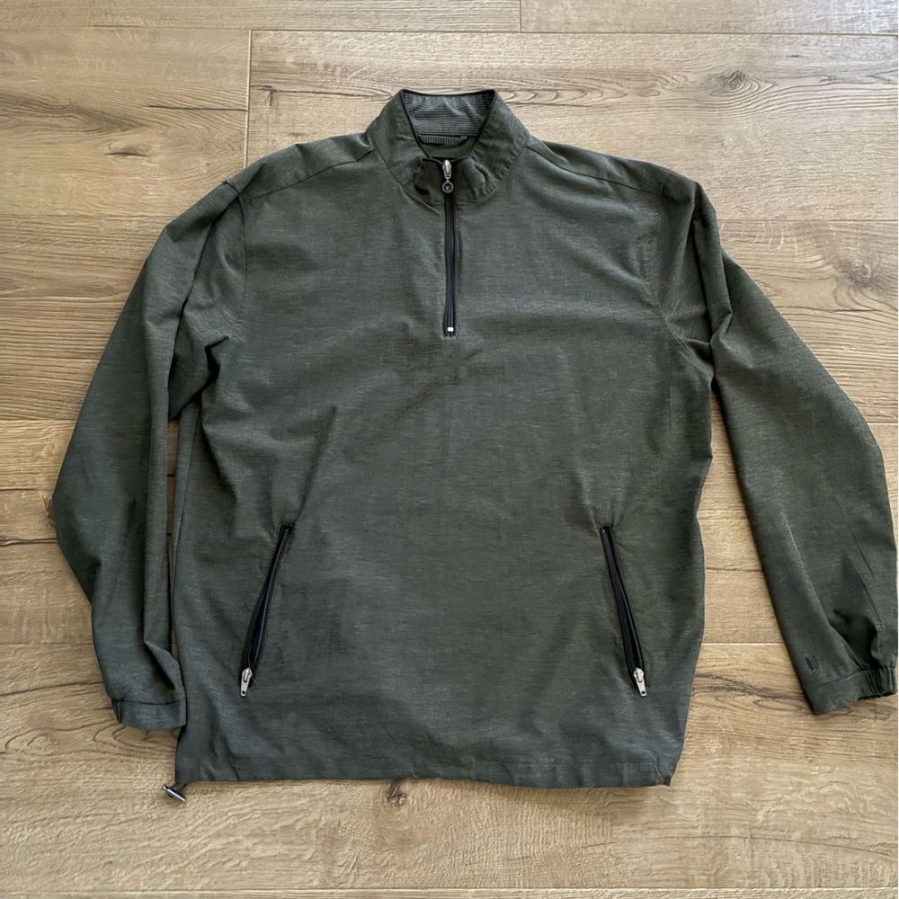 Linksoul Olive Green Half-Zip Jacket
